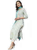 Gosriki Women'S Cotton Blend Straight Printed Kurta With Pant & Dupatta (April-Sky Blue-Cgd-Gs_L_Sky Blue_Large),Blue,,B0C6GY67HJ