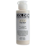 Fluid Acrylics by GOLDEN, Titan Buff, 4 fl. oz. Bottle, Professional Acrylic Paint, SemiOpaque