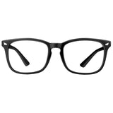 Jectieey Reading Glasses for Women Men - Anti Glare Computer Readers Blue Light Blocking Glasses,Sturdy Eyeglasses(Lightblack, 3