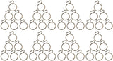 Hesch 9 Curtain Rings Steel Pack of 50 Steel Curtain Rings Steel Curtain Hooks