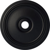 Ekena Millwork CM24DISGS Diane Ceiling Medallion, 24OD x 3 5/8ID x 1 1/4P (Fits Canopies up to 6 1/4), Hand-Painted Steel Gray