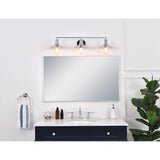 Living District Etude 3-Light Mid-Century Metal Wall Sconce In Chrome