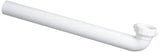 EZFLO 11/2 Inch x 15 Inch Waste Arm with Slip Joint Connection for Tubular Drain Applications, White Polypropylene, 35389