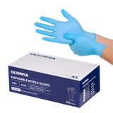 NORTHSKY Olympia Disposable Nitrile Gloves, 6 mil, Mechanic Disposable Gloves Powder and Latex Free, Grain Grip, Manufacturing,