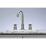 Kingston Brass Fsc8928Zx Millennium Widespread Bathroom Faucet, 10 X 5.38 X 10.06, Brushed Nickel