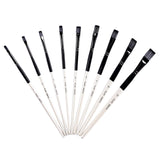VMS INDIA 9 Pcs/Set Professional Painting Brushes Acrylic Oil Watercolour Paint Flat