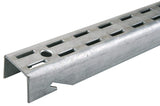 Knape & Vogt John Sterling FASTMOUNT Adjustable Wall Standard, 48inch, Galvanized, BK01004, Brushed Nickel