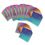 Enakshi 500 PCS Colored Shimmer Paper Handmade DIY Folding Craft Paper