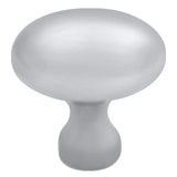 Hickory Hardware Williamsburg Collection Knob 1-3/8 Inch x 15/16 Inch Satin Nickel Finish (10 Pack)