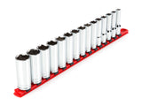 TEKTON 1/2 Inch Drive Deep 6Point Socket Set, 15Piece (1024 mm) | SHD92106