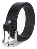 Sunshopping MenS Formal Stylish Genuine Leather Pin Buckle Adjustable Belt (Bob31) (28, Black01)