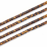 Adabele 14.5 Inch Natural Yellow Tiger Eye Healing Gemstone 4mm x 2mm Small Heishi Tube Rondelle Beads Gem Stone Spacer (140-150