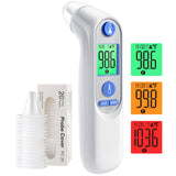 Ear Thermometer, Digital Ear Thermometer for Kids and Adults, High Accuracy Baby Thermometer with 1s Result, 3-Color Coded and 3
