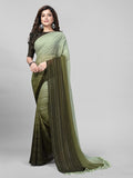 Pratham Blue Womens Silk Saree With Blouse Piece (Pb-232_Olive Green)