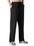 GRECIILOOKS Mens Mid Rise Regular Athletic Stylish Training Pants (Available in Plus Size and Combo Pack of 2), black, S