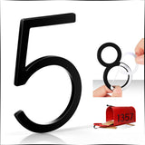 VONDERSO 3 Inch Self-Adhesive Mailbox Numbers and Letters for Outside, Thick Foam Adhesive for Strong Adhesion, Aluminum Alloy w