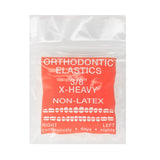 JMU Orthodontic Elastics 3/8 Extra Heavy, 8oz 100 Pack Extraoral Elastic Bands Latex Free Dental Rubber Bands Made in USA