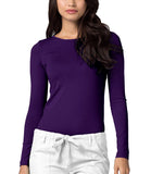 Adar Underscrubs for Women Long Sleeve Underscrub Comfort Tee 2900 Purple M