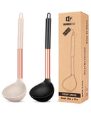 Pack of 2 Ladle Spoon,Silicone Large Spoon for Soup,Non Stick Kitchen Utensils with High Heat Resistant,BPA Free Perfect Kitchen