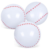 LovesTown 3Pack Inflatable Baseball, 12Inch Beach Balls for Party Favors Summer Swimming Pool Game