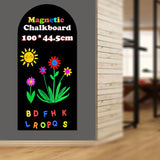 LACQWO Magnetic Chalkboard Wall Arch Decal 39.3x17.5 Contact Paper Peel and Stick for Walls Self Adhesive Magnetic Wall Board St