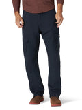 Wrangler Authentics Mens Relaxed Fit Stretch Cargo Pant, Navy, 40W x 30L