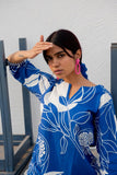 Anni Designer Women'S Rayon Blend Straight Printed Kurta With Pant (Anaar-Blue-Nw_L_Blue_Large),Blue,L,,,