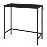 Grey Farmhouse Narrow Console Table - Small Entryway & Hallway Table for Living Room, Foyer, Bedroom, Office