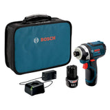 BOSCH PS41-2A 12V Max 1/4-Inch Hex Impact Driver Kit with (2) 2.5Ah Batteries