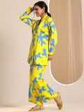 Libas Women'S Silk Blend Co-Ords (99301 Yellow S