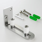 CCJH Barn Door Floor Guide Stainless Steel Adjustable Sliding Door Bottom Guide Ball Bearing Wall Mount- Non-Scratch