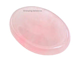 Rose Quartz Worry Stone Crystals and Healing Stones - Worry Stones for Stress Relief Gifts - Piedra Crystal Fidget for Meditatio