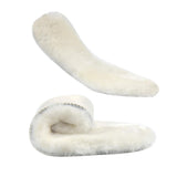 Premium Sheepskin Replacement Insoles for Women & Men, Thick Fluffy Fleece Wool Inserts for Slippers,Boots