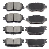 ECCPP D908-7787 D885-7762 Front & Rear Ceramic Disc Brake Pad Set Fit For Toyota Camry 2002-2006