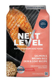 Next Level Super Premium Dog Food - Salmon & Brown Rice Skin & Coat Recipe, Dry Kibble for Normally Active Adult Dogs, 24% Prote