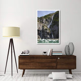 Waterfalls Near South Sawyer Glacier, Tracy Arm-Fords Terror Wilderness, Tongass National Forest, Alaska-Paper Art-34,,X50,,