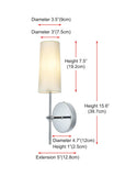 Living District Mel 1-Light Metal & Fabric Wall Sconce In Brass And White
