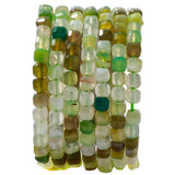 Natural Faceted Peacock Agate Cube Stone Beads 5-5.5mm 60pcs/str Loose Square Semi Gemstone Stone Beads for Making Bracelets Nec