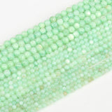 THRELE Shell Beads, 2mm 160pcs Small Round Light Green Mother of Pearl Shell Loose Beads for DIY Jewelry Making
