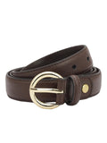 Da Milano NonReversible Leather Belt For Women Brown