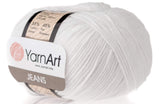 4 Skein 55% Cotton 45% Acrylic YarnArt Jeans Yarn 200 gr 696 yds (62)