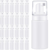Teenyyou 50pcs Foam Pump Bottles 1oz/30ml Plastic Mini Empty Dispenser DIY Travel Face Cleanser Mousse Soap Foam Bottle Refillab