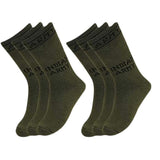 Faton MenS Organic Cotton Indian Army Full Length Calf Socks For Man & Women, Camouflage Indian Commando Soldier Socks (12)