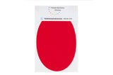 Iron-on Patches for Tracksuits and Sportive Clothing | 6 Elbow or Knee Patches 13,9 x 9,3 cms. Color: red