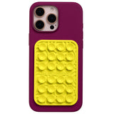 OCTOBUDDY Textures Ripples - Silicone Suction Phone Case Adhesive Mount - Hands-Free Grip with 24 Suction Cups for Videos & Self