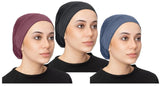 Paropkar Under Hijab Hat Cap Stretch Solid Colour Scarf Bandana Bennie Convenient Bonnet Jersey Cap Head Wrap/Gear/Wear Tube Ha