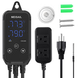 MEISAIL Temperature Controller Reptile Thermostat Digital Heatingplug in Thermostat Thermostat for Reptiles for Home Brewing Fer
