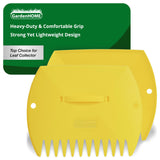 GardenHOME Leaf Scoops Hand Rakes, Large Leaf Grabbers for Yard Work and Garden Use, Clear and Collect Garden Rake, Leaf Scooper