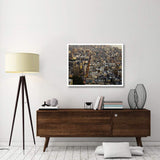 Aerial View Of Manhattan, Nyc-Paper Art-42,,X32,,
