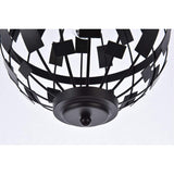 Living District Indoor Modern Home Decorative Bright Ceiling Levante 1 Light Pendant In Black
